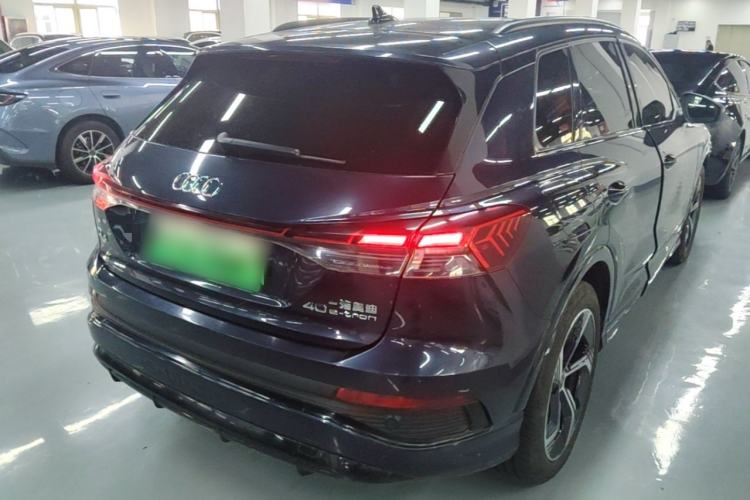 Used Audi Q4 e-tron 2023 40 e-tron Creation Edition Midnight Rear Right 45 Deg