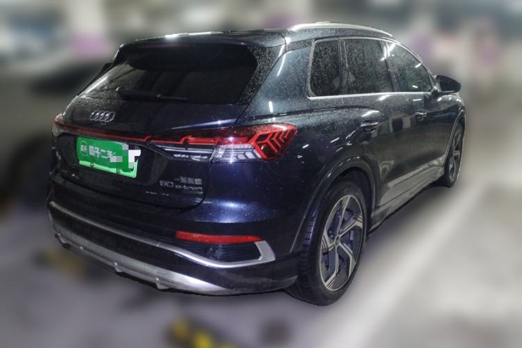 Used Audi Q4 e-tron 2023 50 e-tron quattro Visionary Edition Rear Right 45 Deg