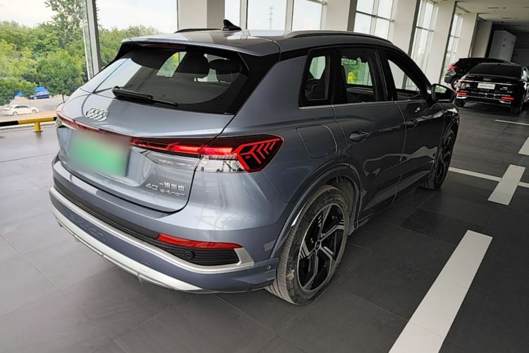 Used Audi Q4 e-tron 2023 40 e-tron Boundary Edition Rear Right 45 Deg