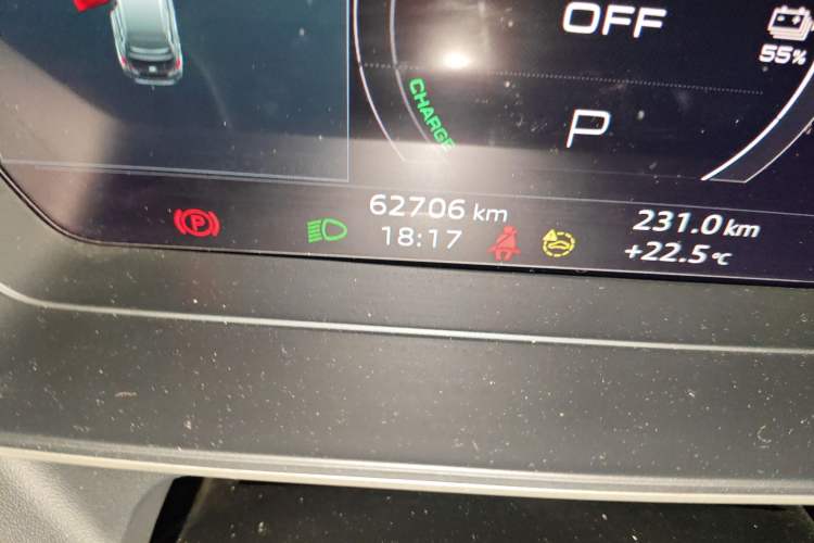 Used Audi Q4 e-tron 2023 40 e-tron Adventure Edition Odometer Close Up