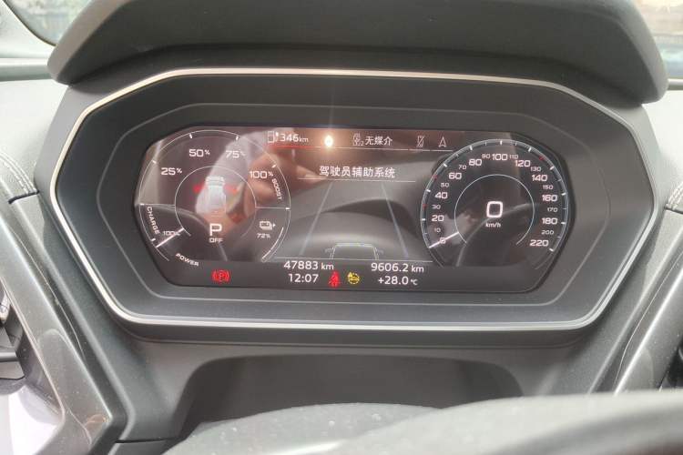 Used Audi Q4 e-tron 2023 50 e-tron quattro Visionary Edition Odometer Close Up