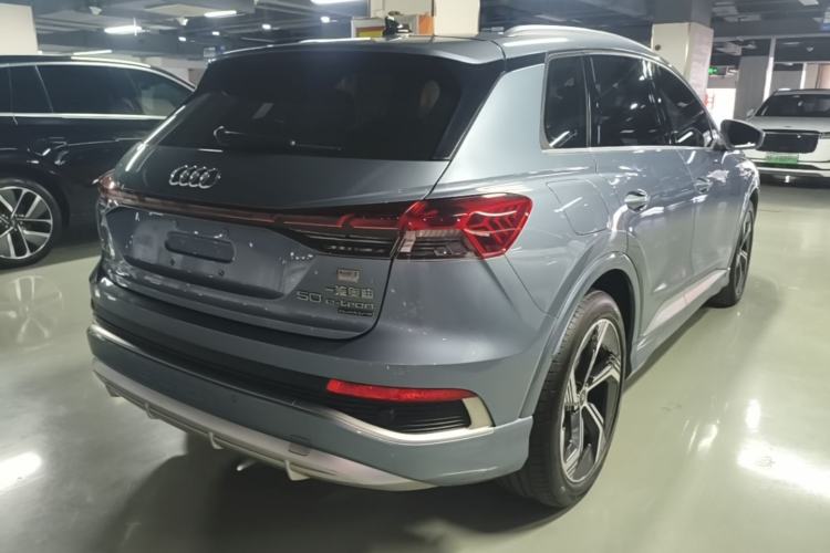 Used Audi Q4 e-tron 2023 50 e-tron quattro Visionary Edition Rear Right 45 Deg