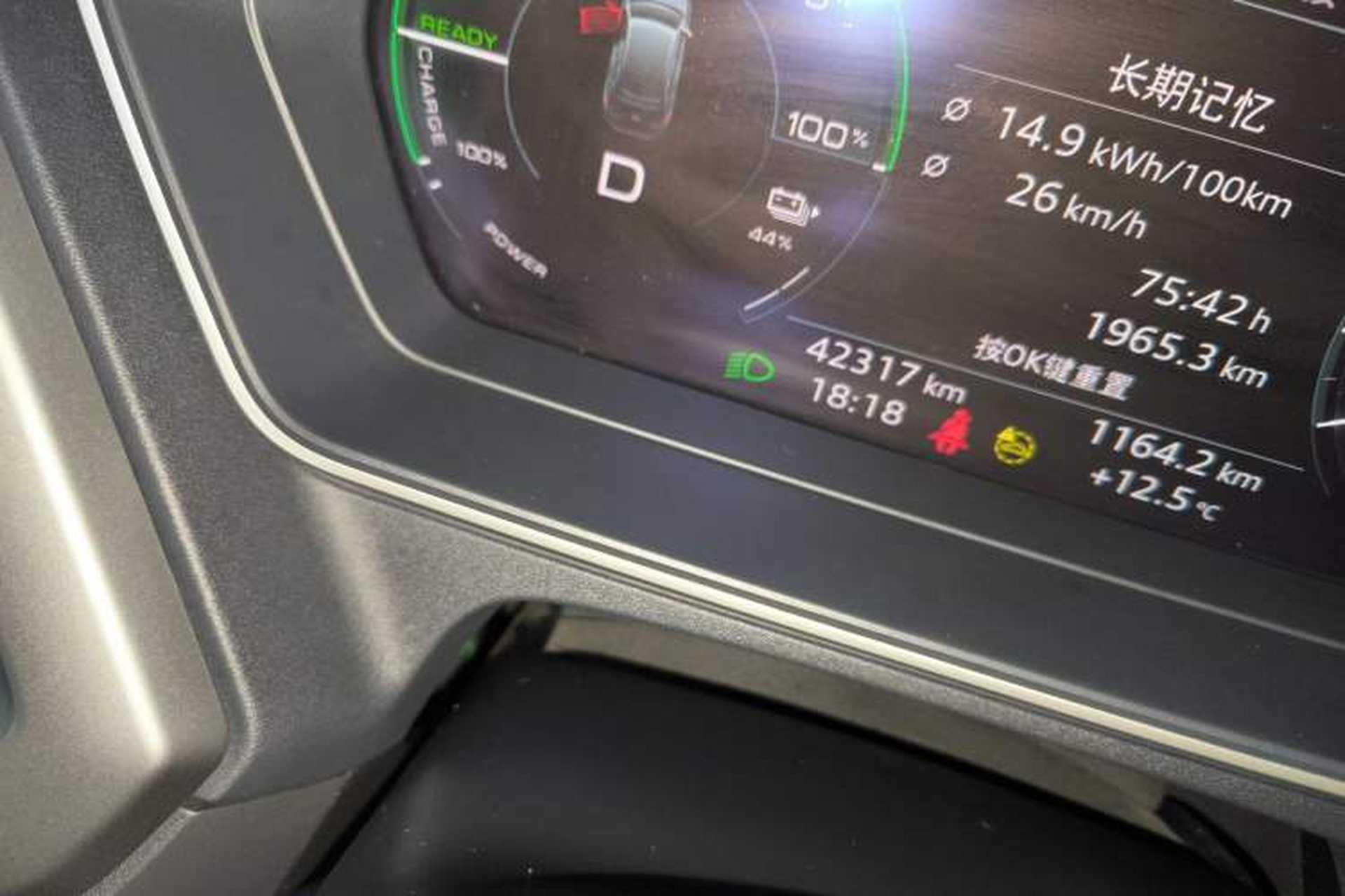 Used Audi Q4 e-tron 2023 40 e-tron Adventure Edition Odometer Close Up