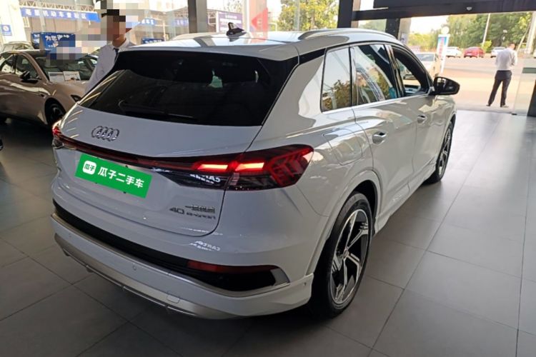 Used Audi Q4 e-tron 2023 40 e-tron Boundary Edition Rear Right 45 Deg