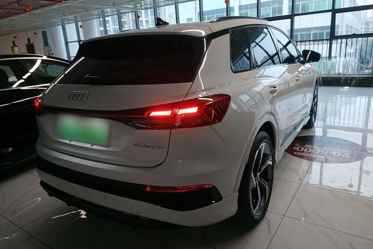 Used Audi Q4 e-tron 2023 40 e-tron Creation Edition Midnight Rear Right 45 Deg