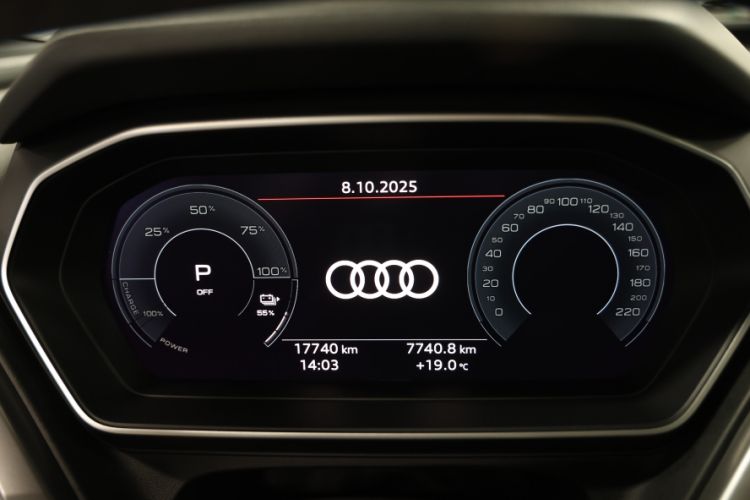 Used Audi Q4 e-tron 2024 40 e-tron Adventure Edition Odometer Close Up