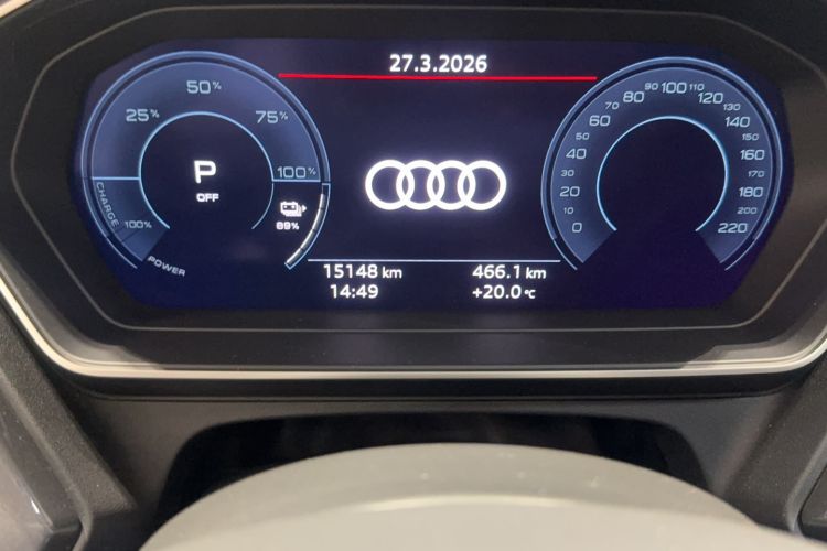 Used Audi Q4 e-tron 2024 40 e-tron Boundary Edition Odometer Close Up