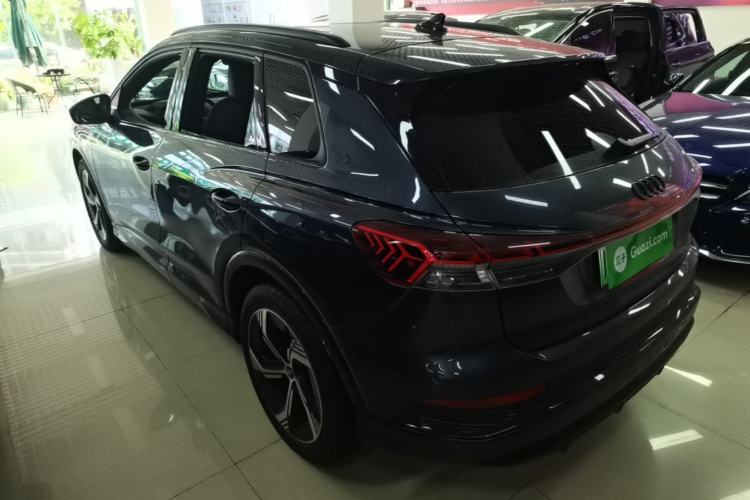 Used Audi Q4 e-tron 2024 50 e-tron quattro Creation Edition Midnight Rear Left 45 Deg
