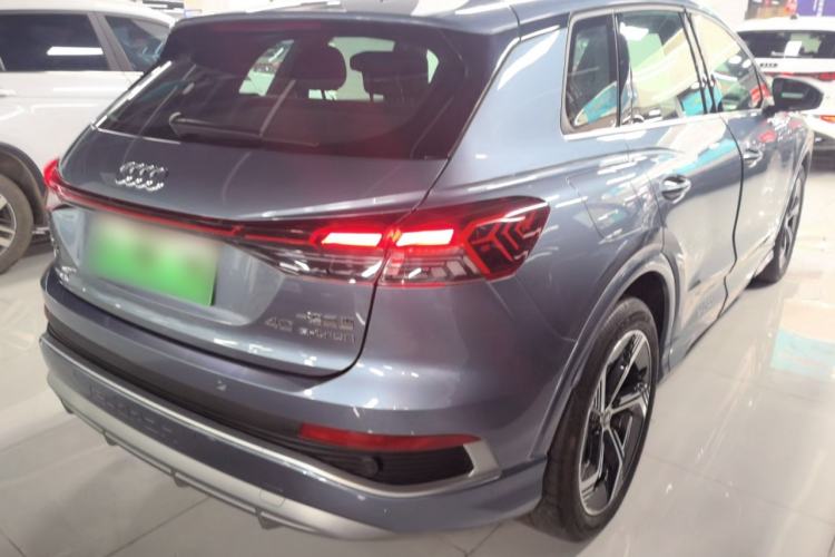 Used Audi Q4 e-tron 2024 40 e-tron Boundary Edition Rear Right 45 Deg