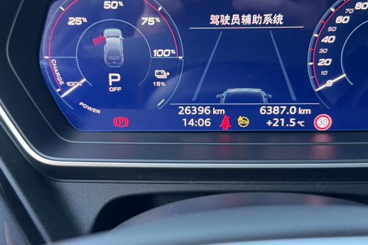 Used Audi Q4 e-tron 2024 40 e-tron Boundary Edition Odometer Close Up