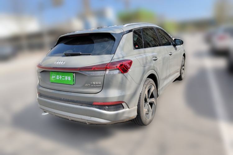 Used Audi Q4 e-tron 2024 40 e-tron Boundary Edition Rear Right 45 Deg