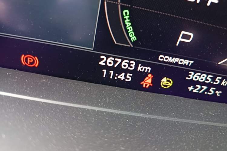 Used Audi Q4 e-tron 2024 40 e-tron Boundary Edition Odometer Close Up