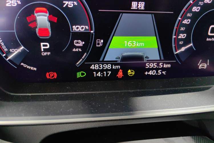 Used Audi Q4 e-tron 2024 40 e-tron Adventure Edition Odometer Close Up