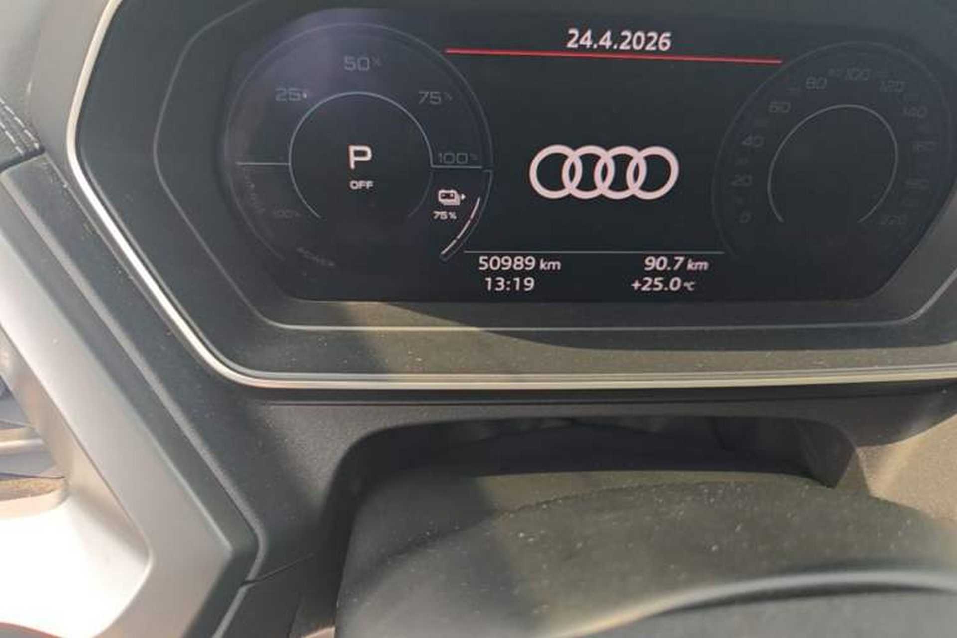 Used Audi Q4 e-tron 2024 40 e-tron Adventure Edition Odometer Close Up