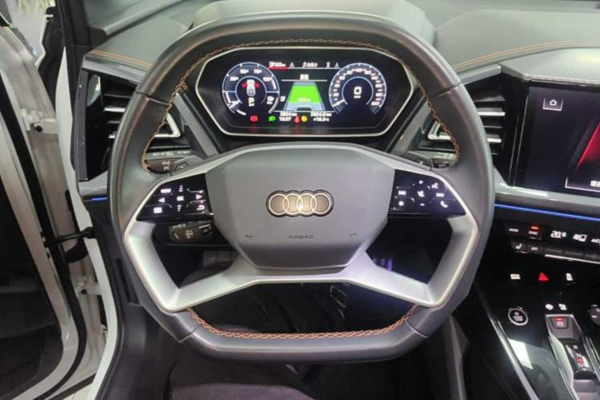 Used Audi Q4 e-tron 2024 50 e-tron quattro Creation Edition Midnight Steering Wheel
