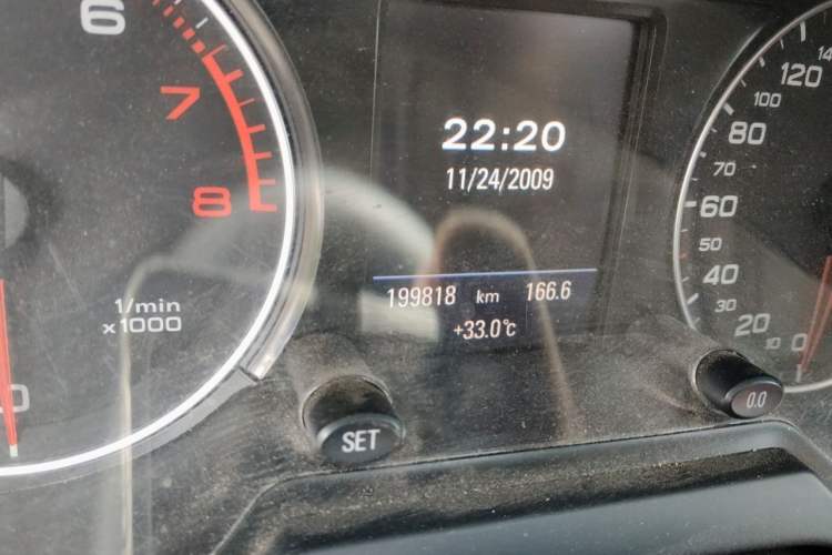 Used Audi Q5  Odometer Close Up