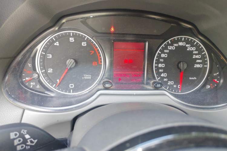 Used Audi Q5  Odometer Close Up
