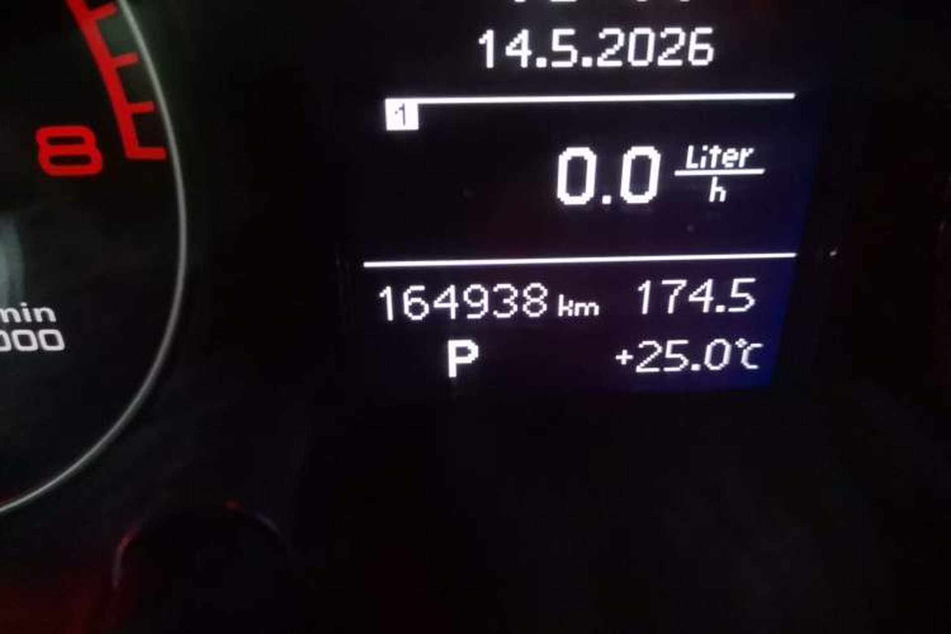 Used Audi Q5 2013 40 TFSI Technology Edition Odometer Close Up