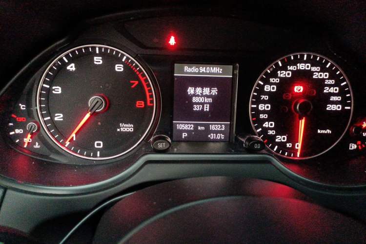 Used Audi Q5 2017 40 TFSI Technology Edition Odometer Close Up