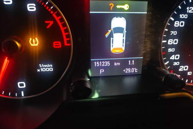 Used Audi Q5 2017 40 TFSI Technology Edition Odometer Close Up