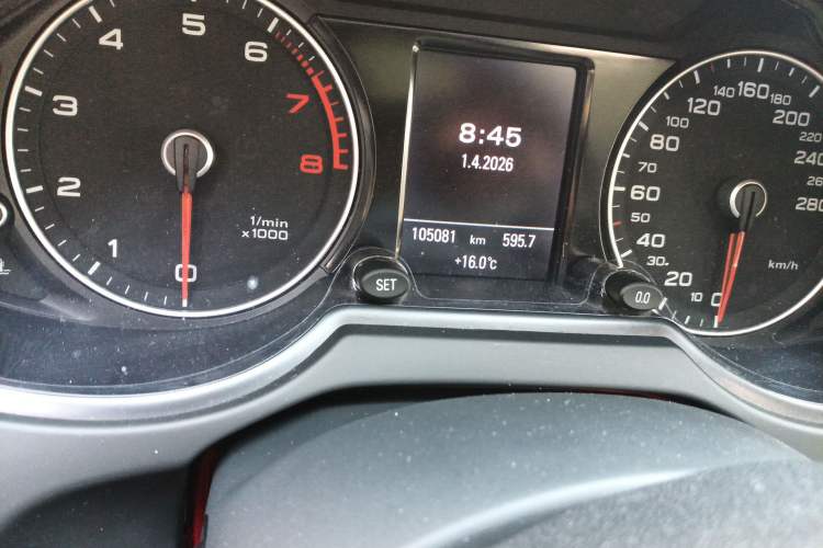 Used Audi Q5 2017 40 TFSI Technology Edition Odometer Close Up