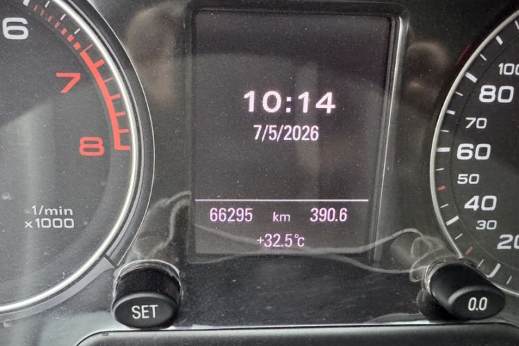 Used Audi Q5 2017 Plus 40 TFSI Comfort Model Odometer Close Up