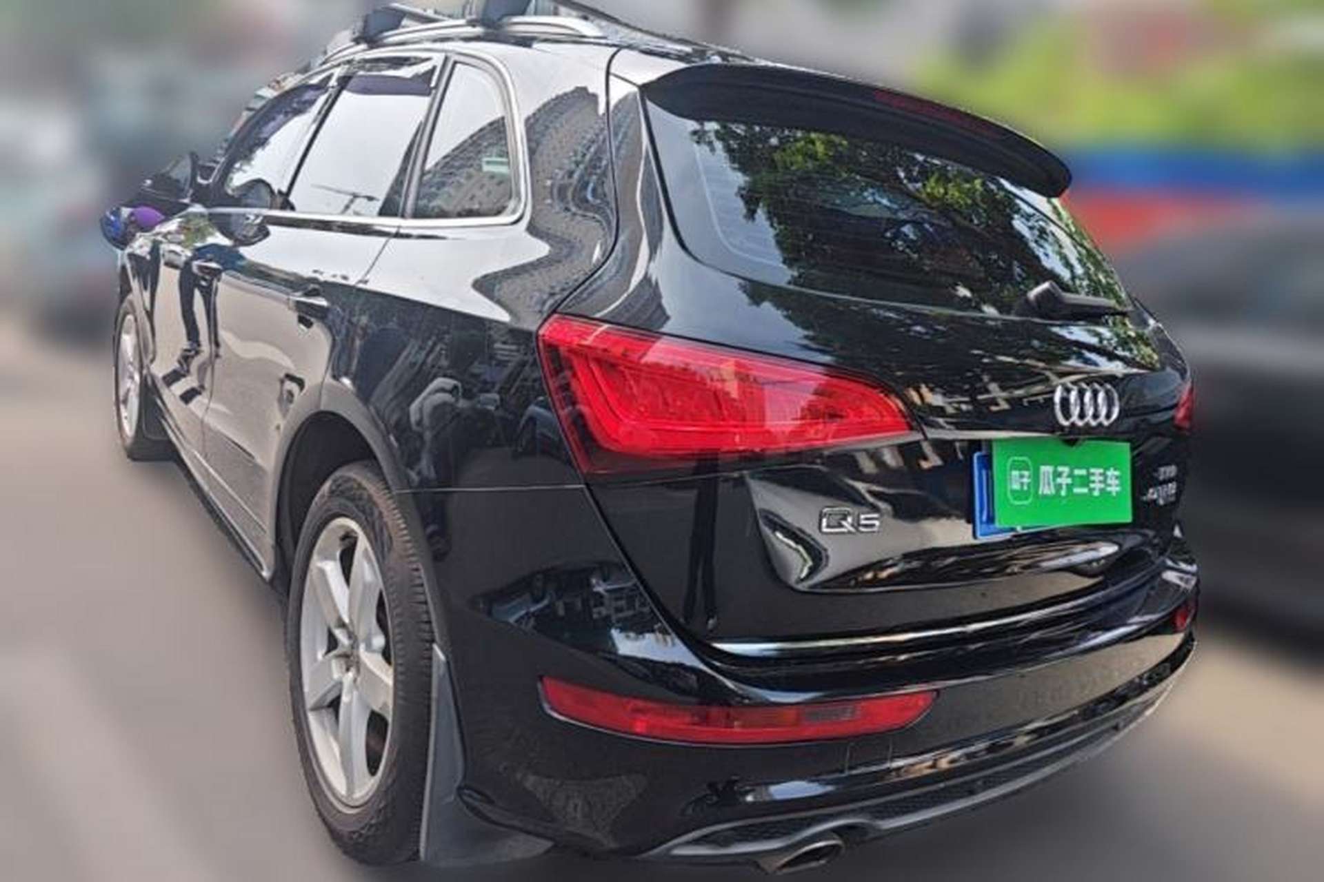 Used Audi Q5 2018 Collector's Edition 40 TFSI Ambition Model Rear Left 45 Deg