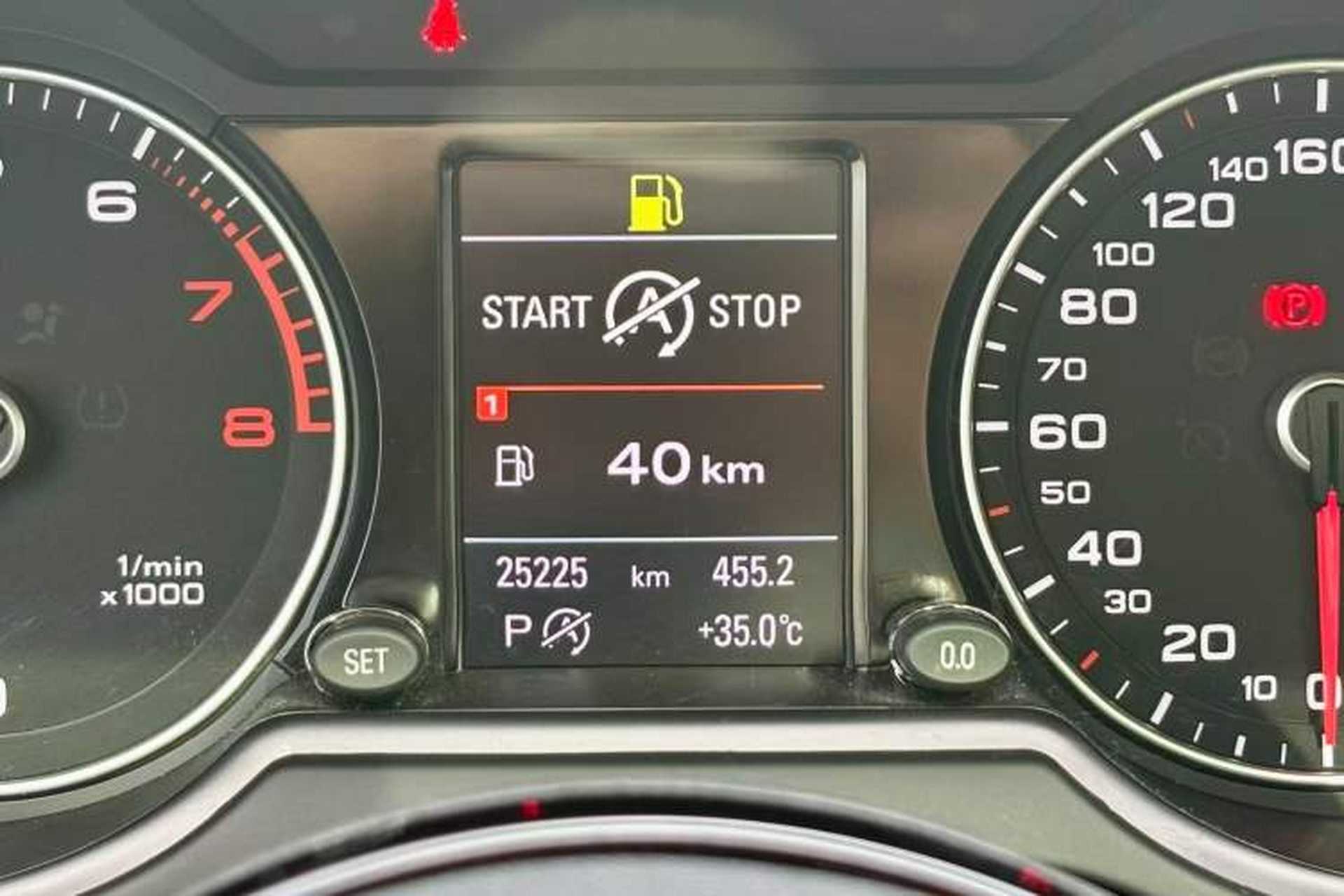 Used Audi Q5 2018 Collector's Edition 40 TFSI Technology Model Odometer Close Up