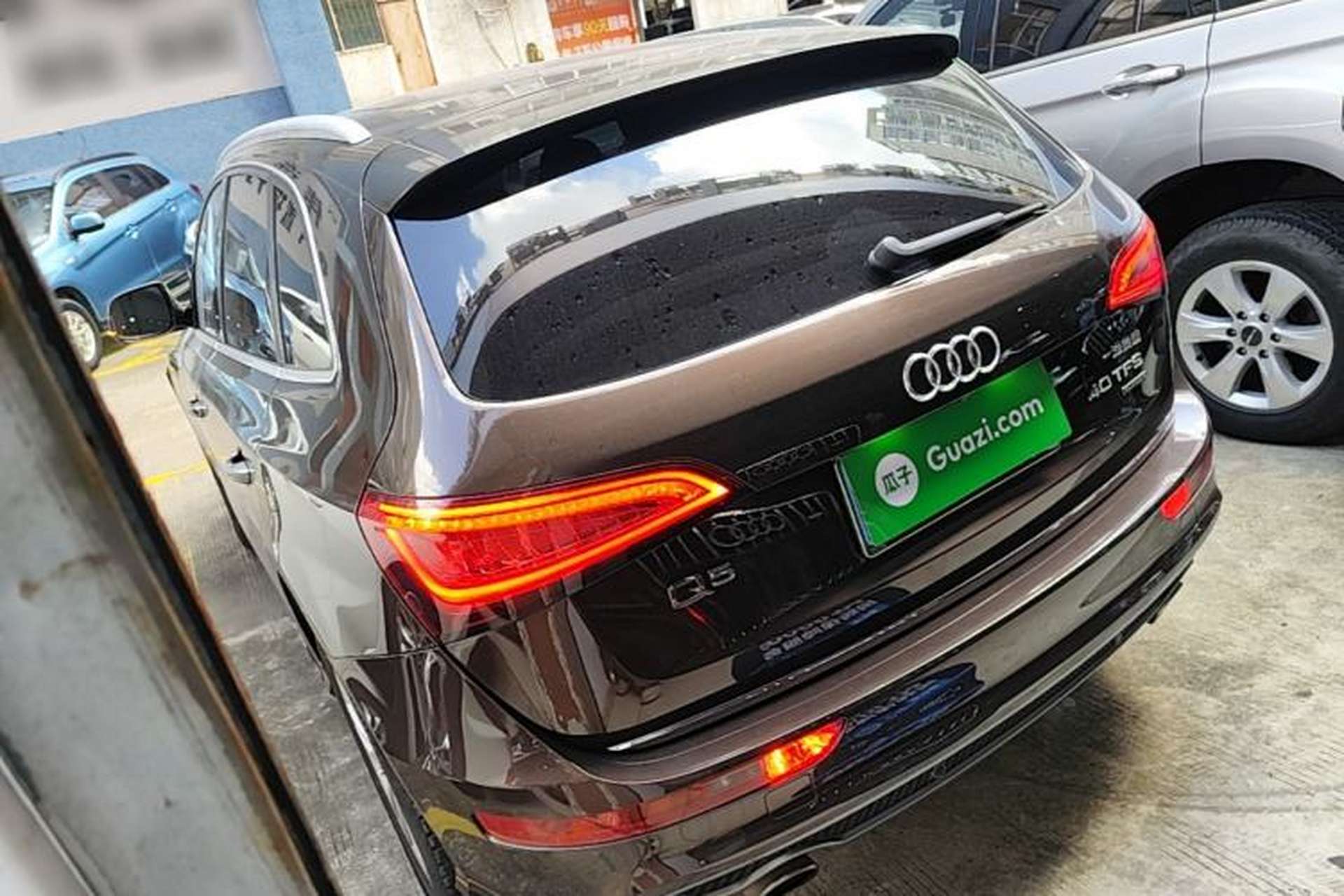 Used Audi Q5 2018 Collector's Edition 40 TFSI Technology Model Rear Left 45 Deg