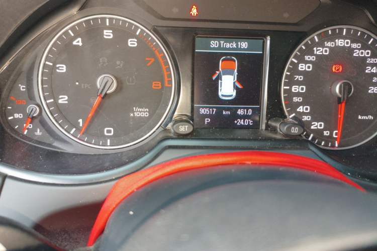 Used Audi Q5 2018 Collector's Edition 40 TFSI Technology Model Odometer Close Up