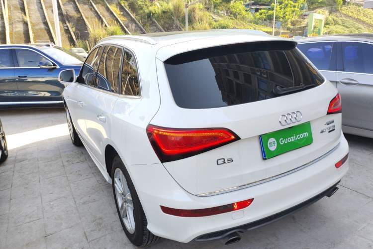 Used Audi Q5 2018 Collector's Edition 40 TFSI Technology Model Rear Left 45 Deg