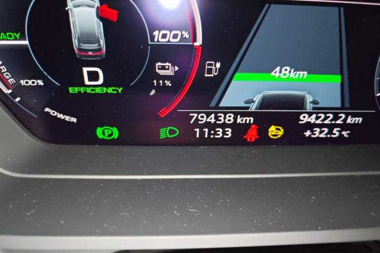 Used Audi Q5 e-tron 2022 40 e-tron Starry Edition Luxury Package Odometer Close Up