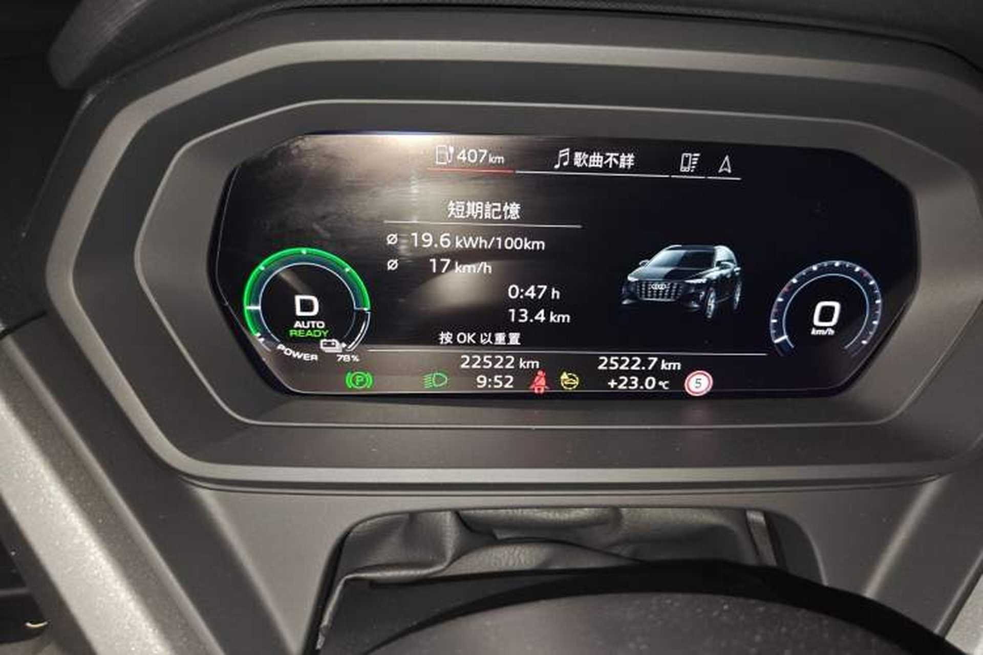 Used Audi Q5 e-tron 2022 40 e-tron Starlight Edition Mech Kit Odometer Close Up