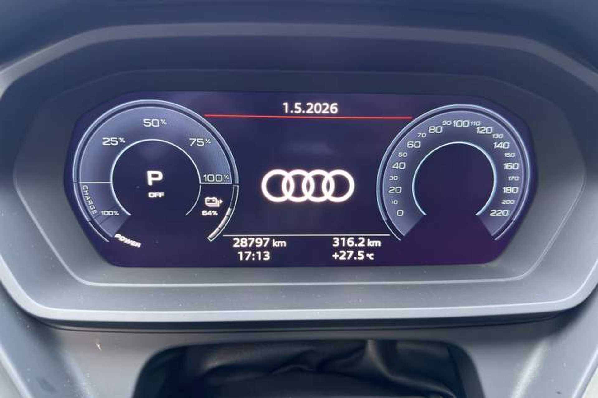 Used Audi Q5 e-tron 2022 40 e-tron Starry Edition Luxury Package Odometer Close Up