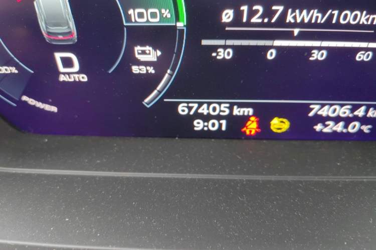 Used Audi Q5 e-tron 2023 40 e-tron Shining Edition Mecha Kit Odometer Close Up