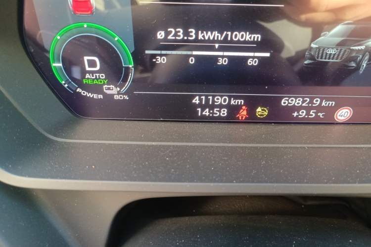 Used Audi Q5 e-tron 2023 40 e-tron Shining Edition Brocade Suit Odometer Close Up
