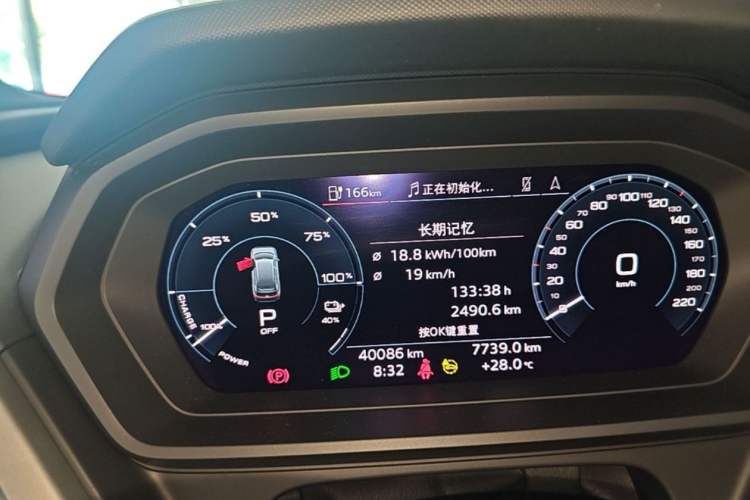 Used Audi Q5 e-tron 2023 40 e-tron Shining Edition Mecha Kit Odometer Close Up