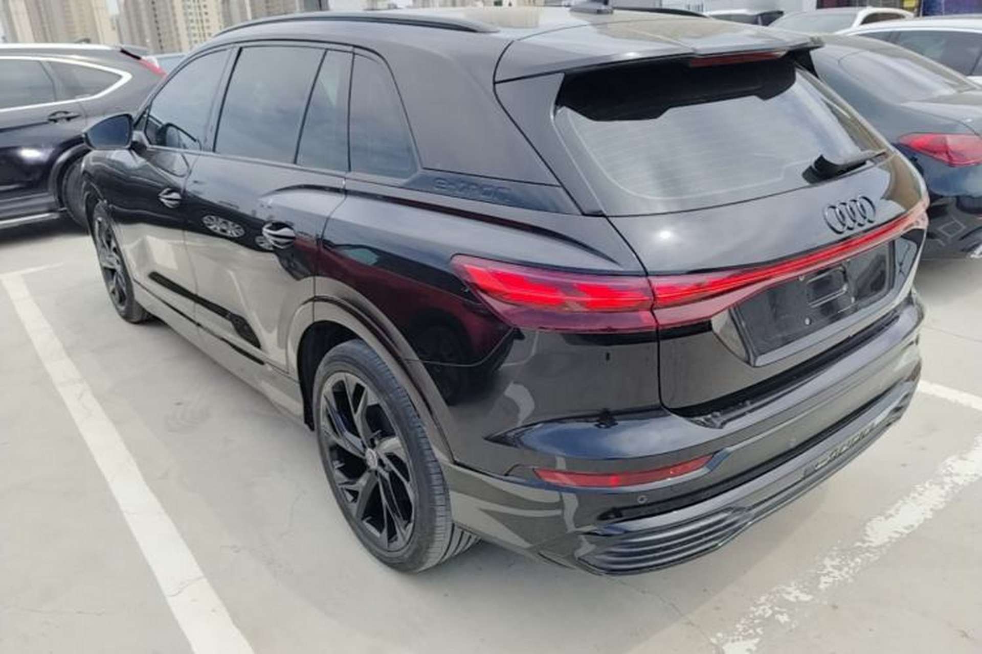 Used Audi Q5 e-tron 2023 40 e-tron Starry Edition Black Warrior Version Rear Left 45 Deg
