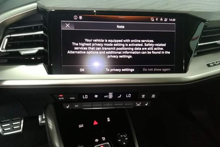 Used Audi Q5 e-tron 2023 40 e-tron Starry Edition Luxury Package Audio And AC Panel