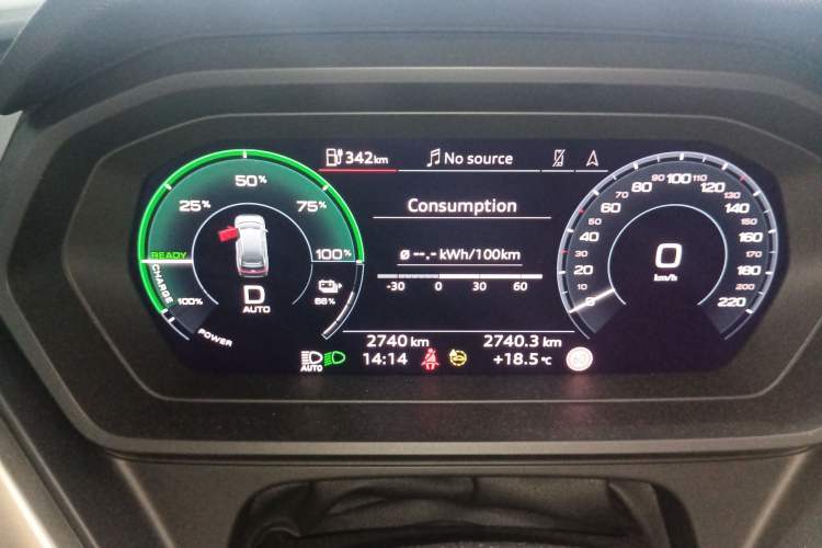 Used Audi Q5 e-tron 2023 40 e-tron Starry Edition Luxury Package Instrument Cluster