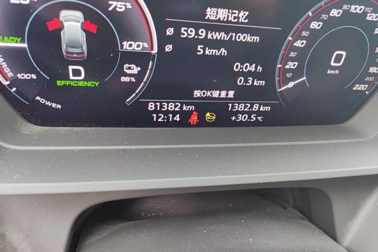 Used Audi Q5 e-tron 2023 40 e-tron Starry Edition Luxury Package Odometer Close Up