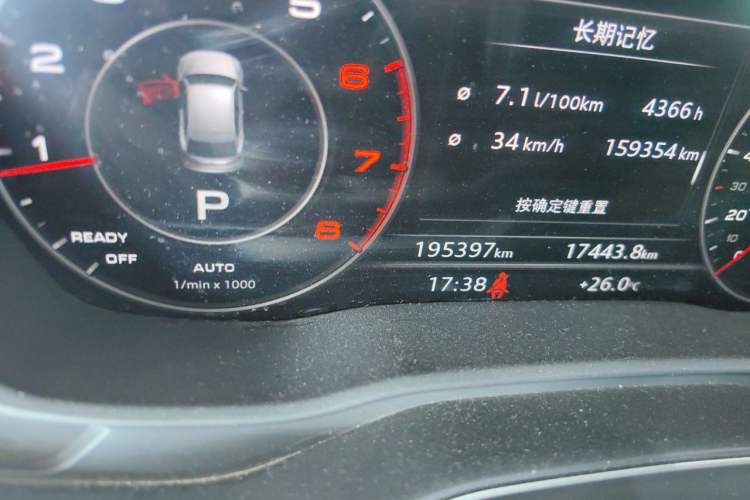 Used Audi Q5L 2018 40 TFSI Prestige Fashion Edition China VI Odometer Close Up