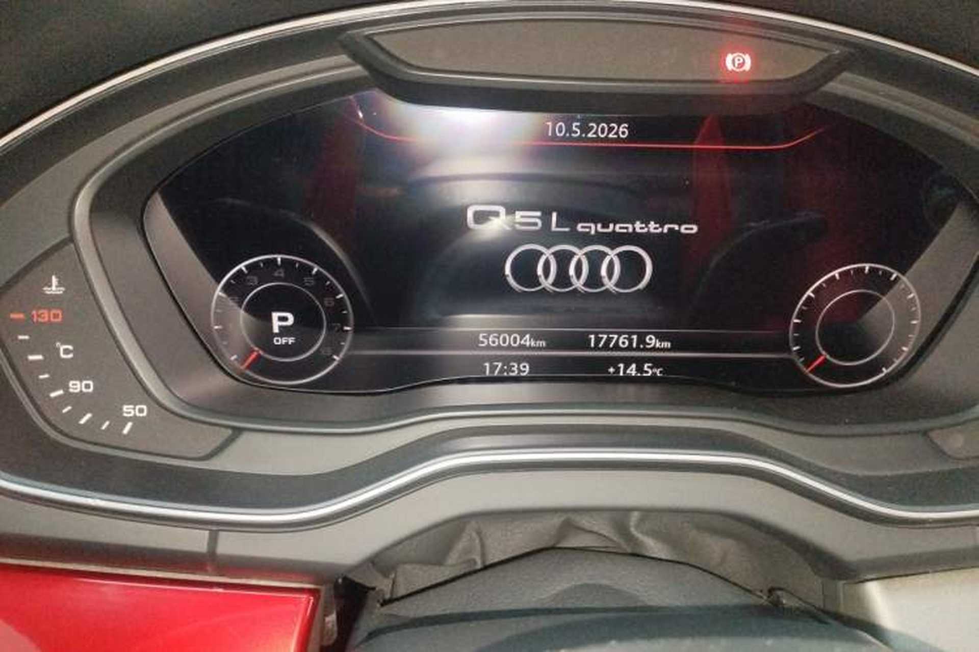 Used Audi Q5L 2018 40 TFSI Prestige Edition China V Odometer Close Up