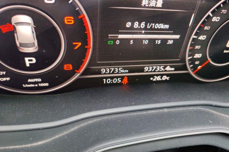 Used Audi Q5L 2018 40 TFSI Prestige Fashion Edition China V Odometer Close Up