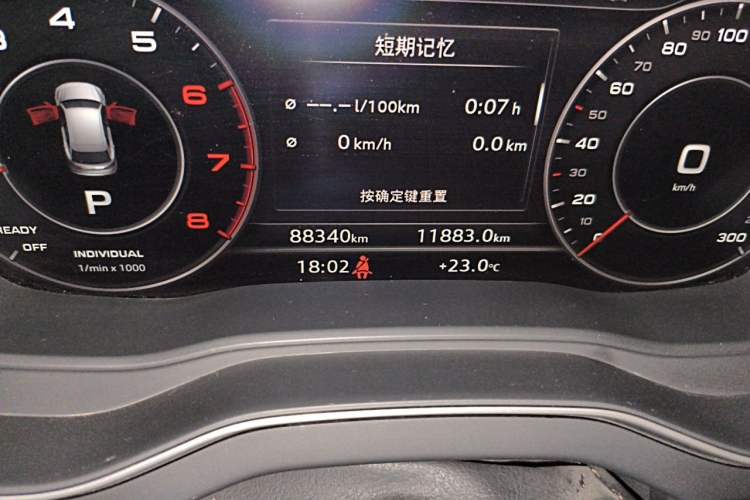Used Audi Q5L 2018 40 TFSI Prestige Fashion Edition China V Odometer Close Up