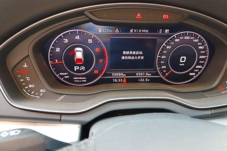 Used Audi Q5L 2018 40 TFSI Prestige Fashion Edition China VI Odometer Close Up