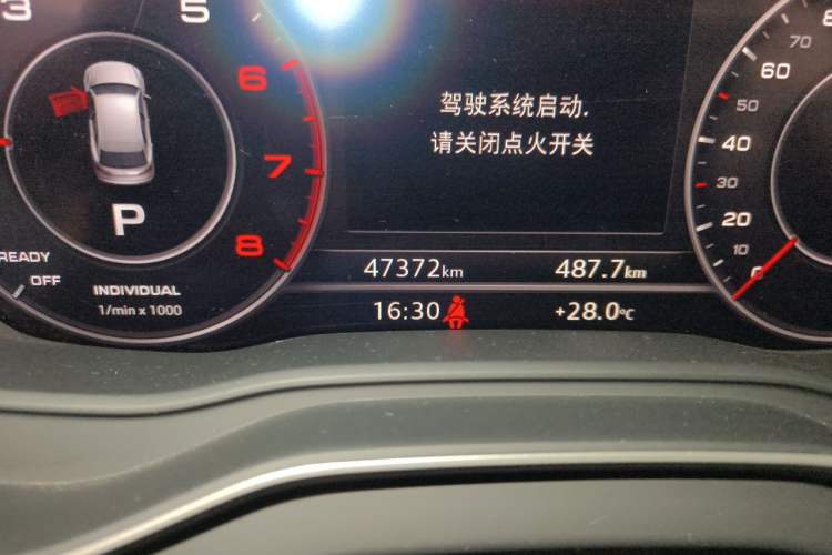 Used Audi Q5L 2018 40 TFSI Prestige Fashion Edition China V Odometer Close Up