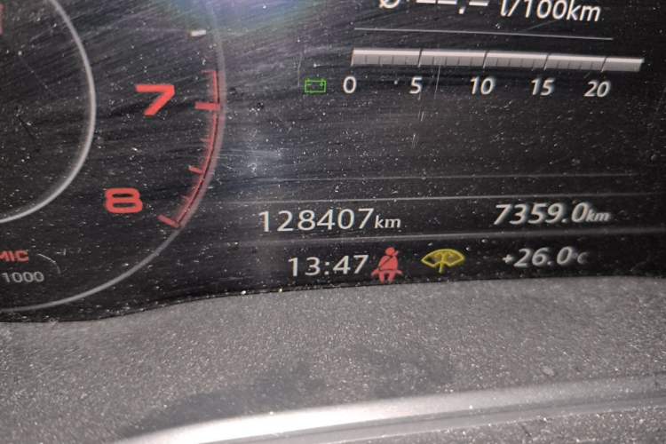 Used Audi Q5L 2018 45 TFSI Prestige Fashion Edition China V Emission Standard Odometer Close Up