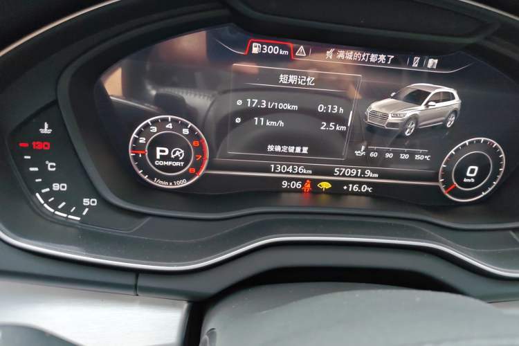 Used Audi Q5L 2018 40 TFSI Prestige Fashion Edition China VI Odometer Close Up