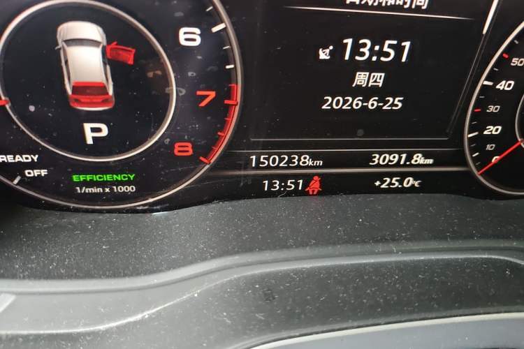Used Audi Q5L 2018 45 TFSI Prestige Fashion Edition China V Emission Standard Odometer Close Up